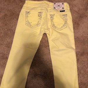 Yellow Miss Me Capri